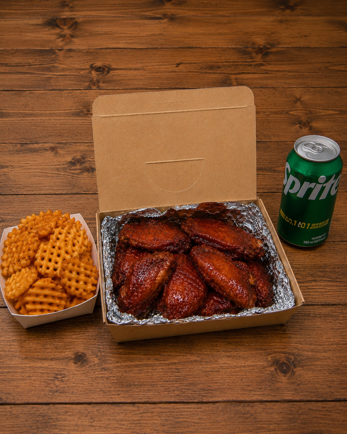 Honey BBQ Wings Combo