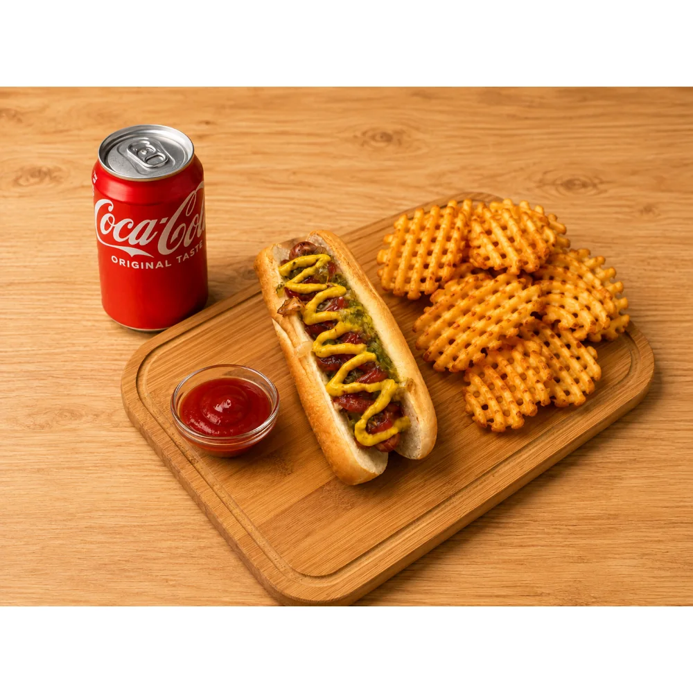 Dogs N Buns Honey Relish Dog Combo